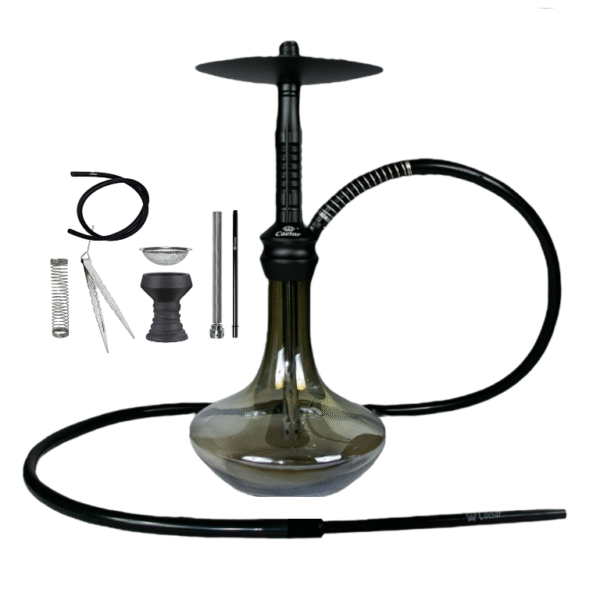 Hookah Caesar 2404 -Red Transparent - Image 3